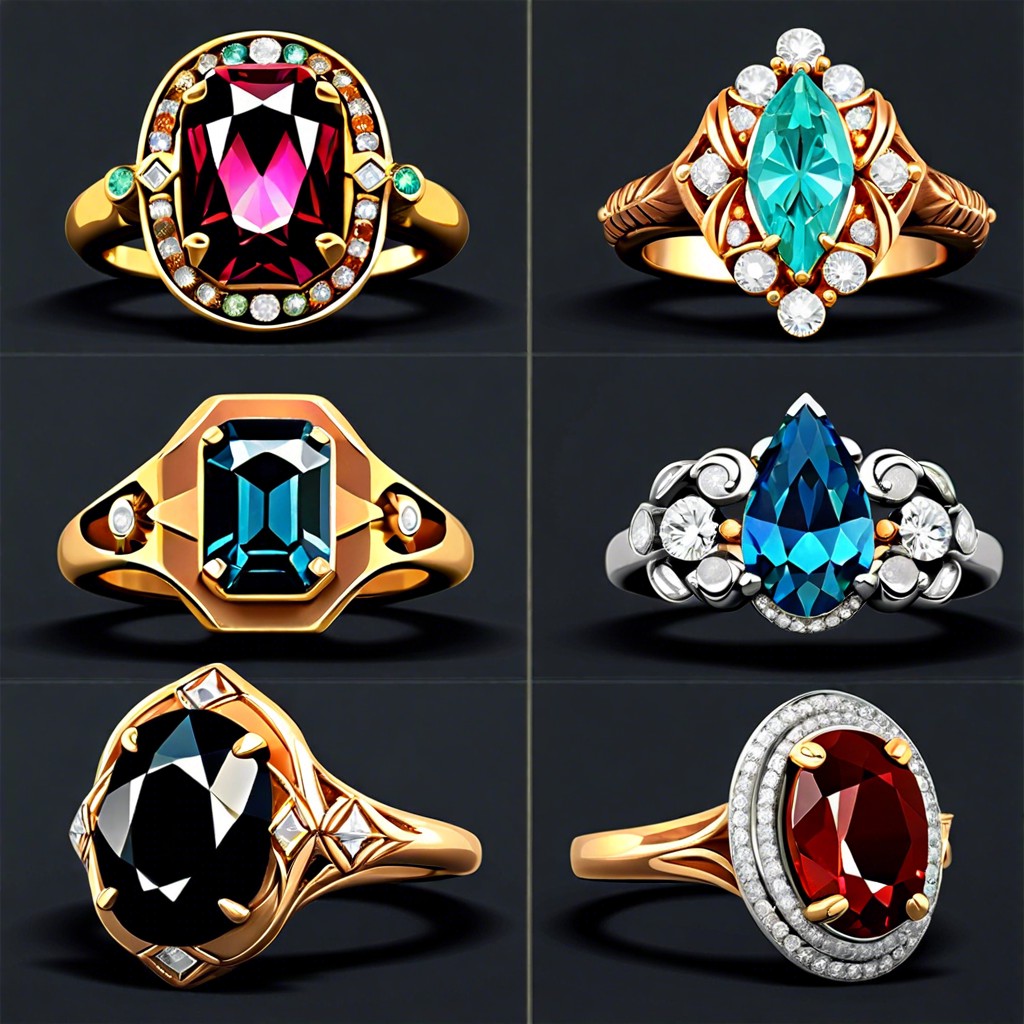 influence of gem shape on vintage ring design