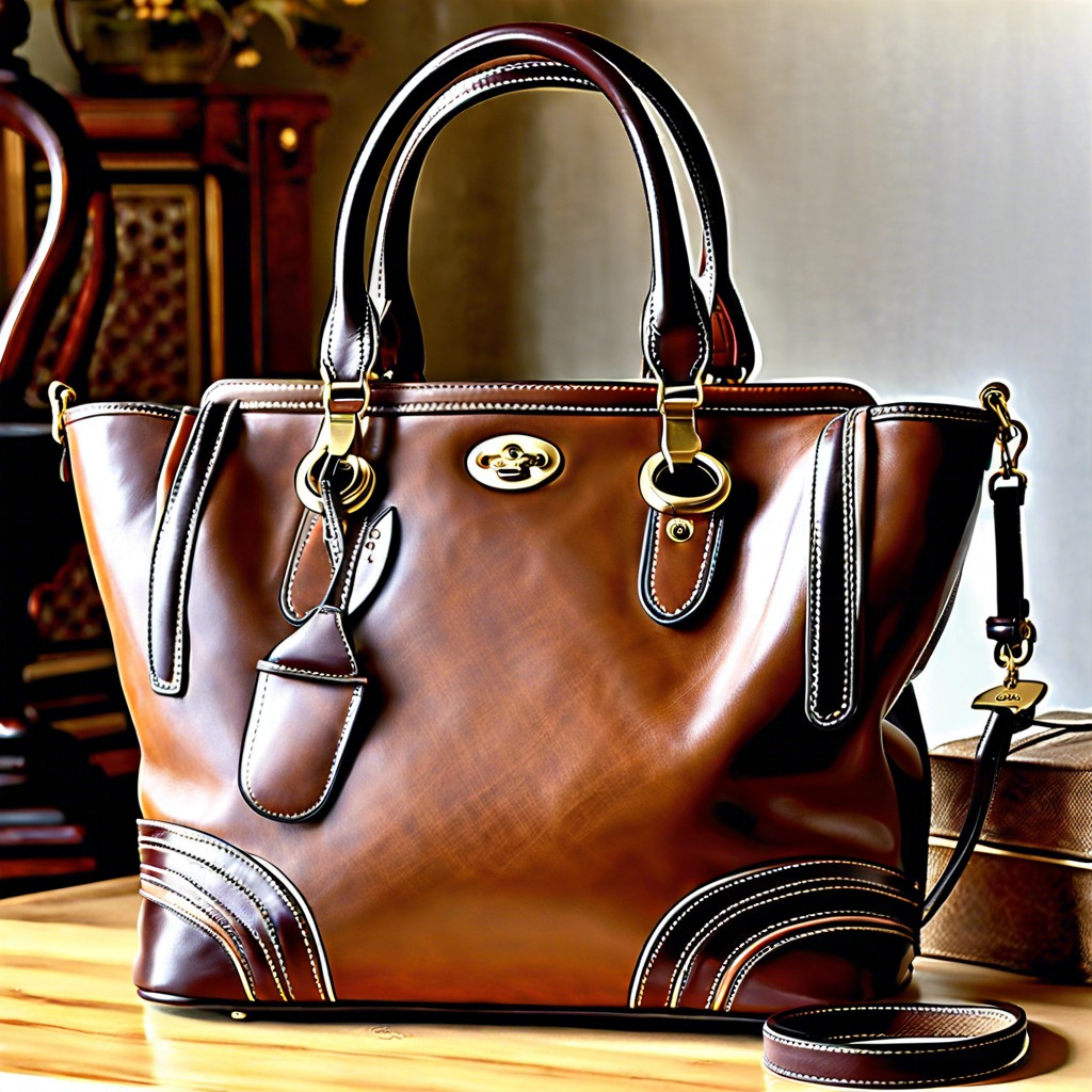 key features of vintage coach bags