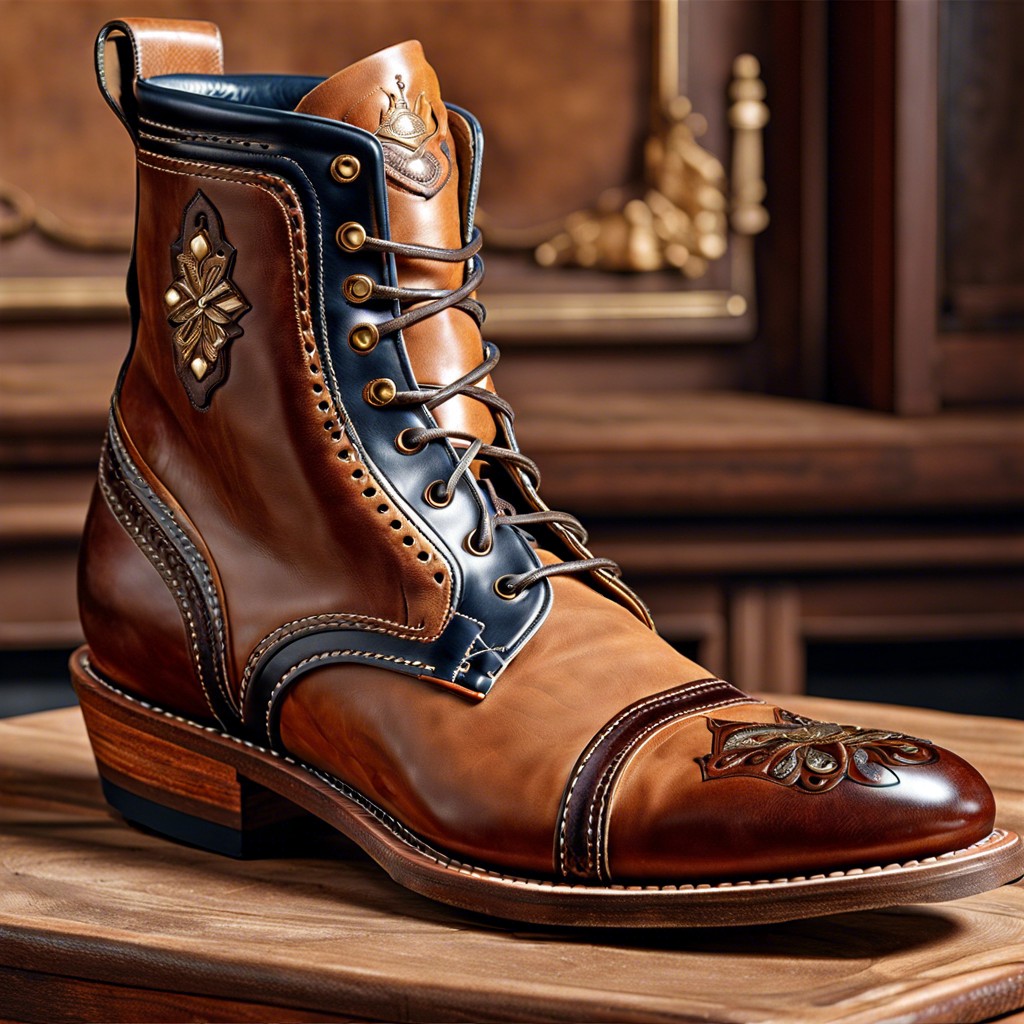 material and craftsmanship in crown vintage boots