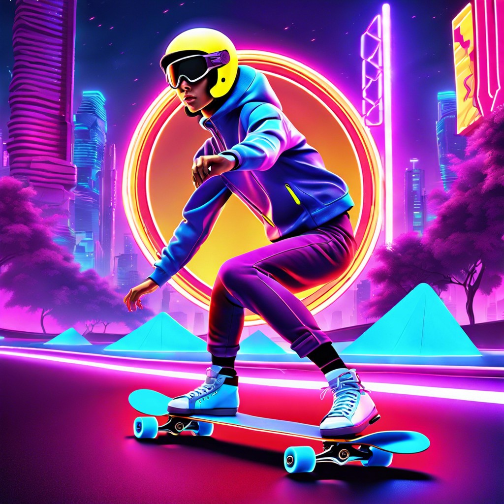 neon skater race