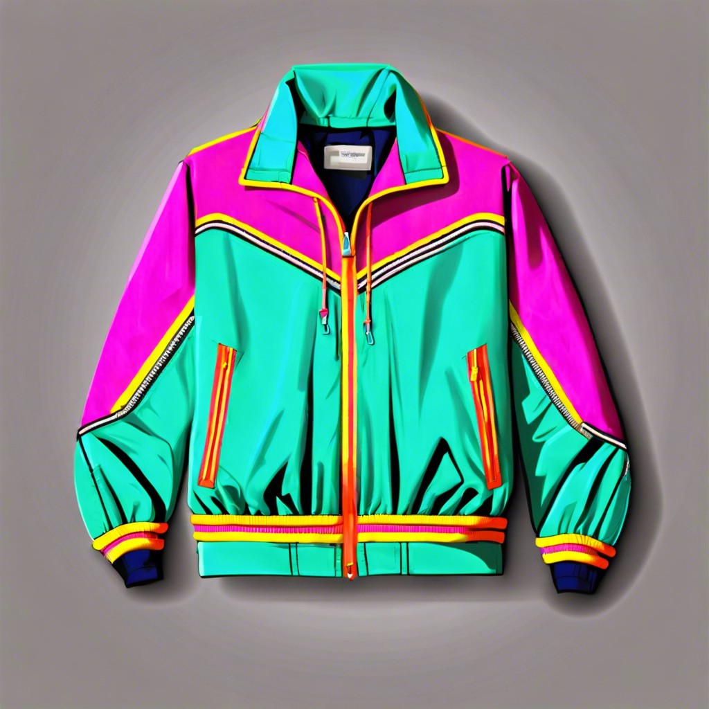 neon zippers and trims