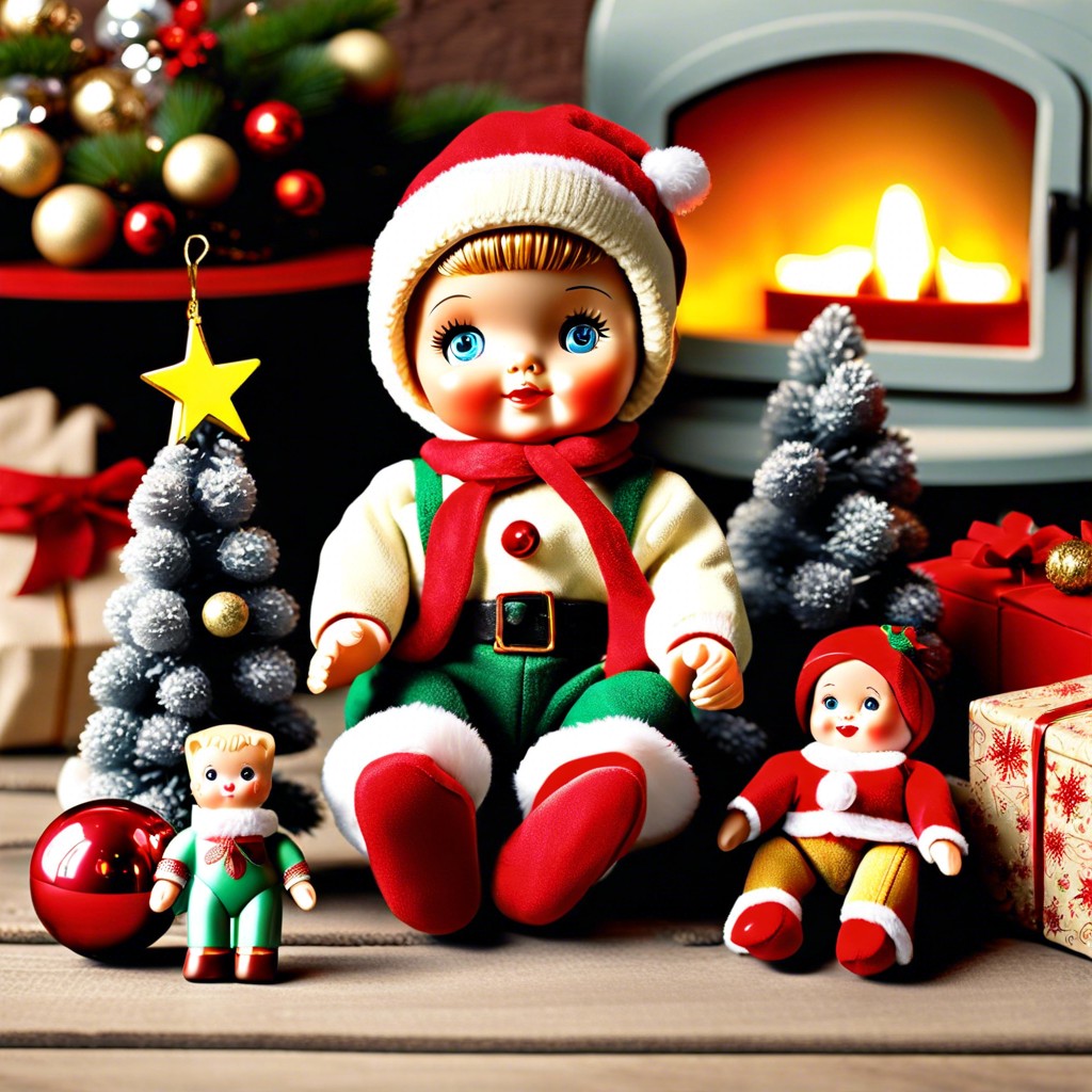 nostalgic christmas toys and dolls