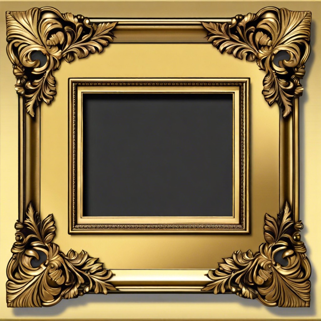 ornate gold leaf frames