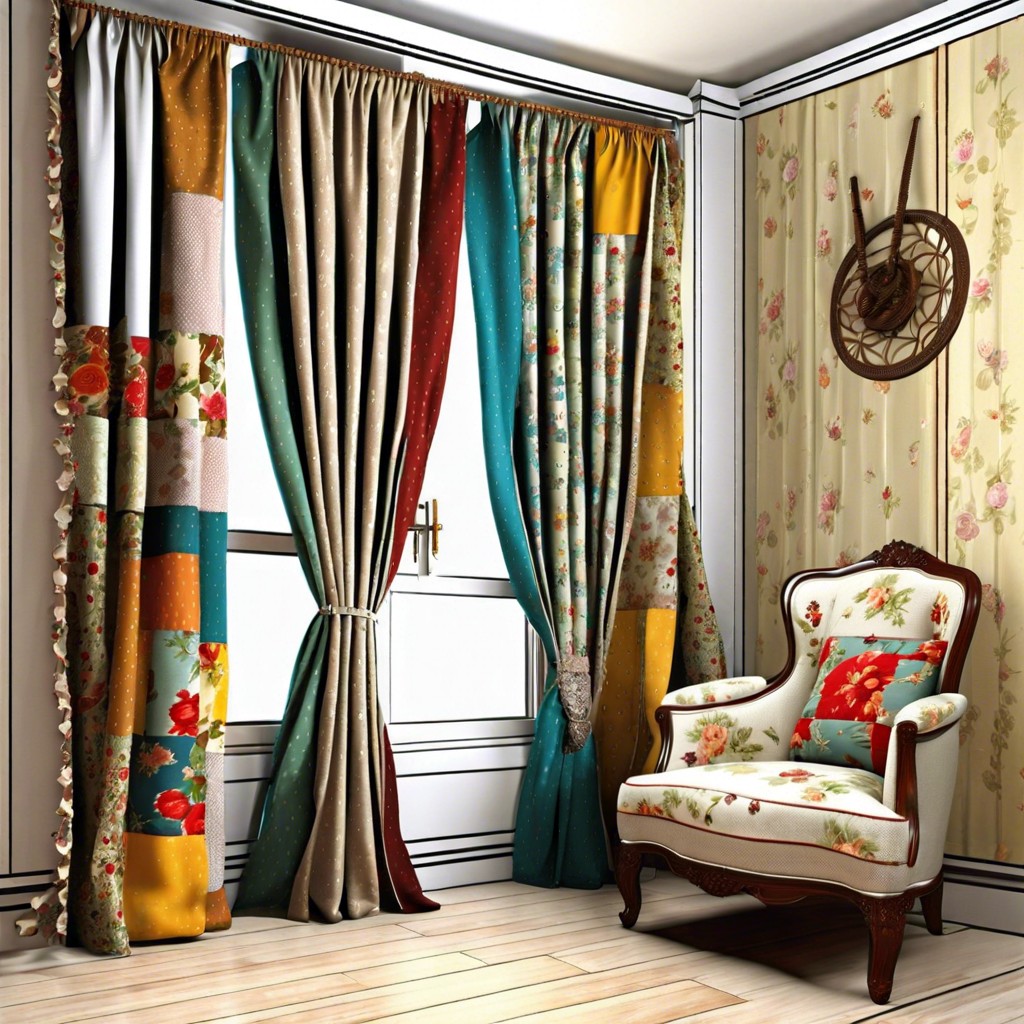 patchwork curtains
