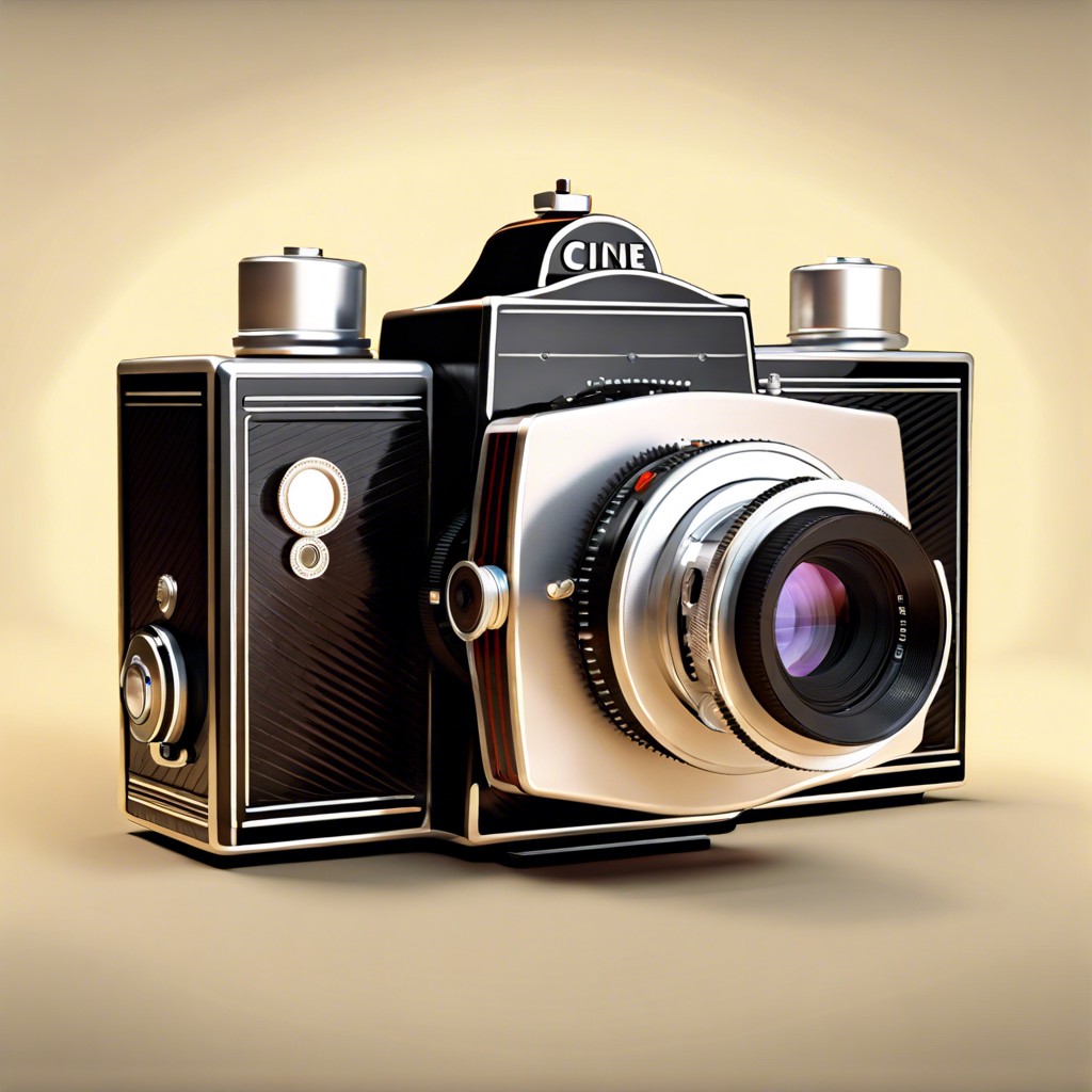 retro cine camera with digital filming capabilities