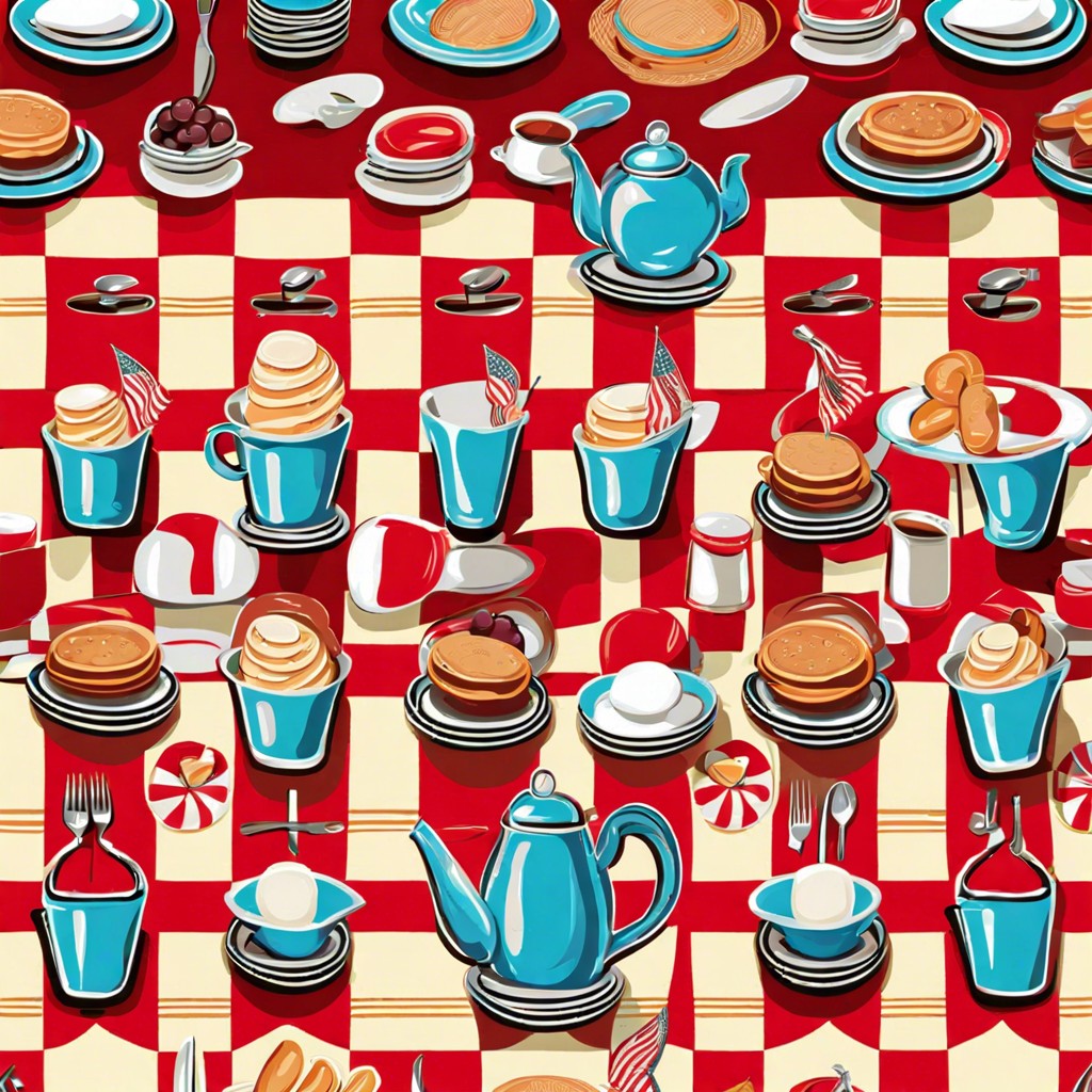 retro diner style tablecloths