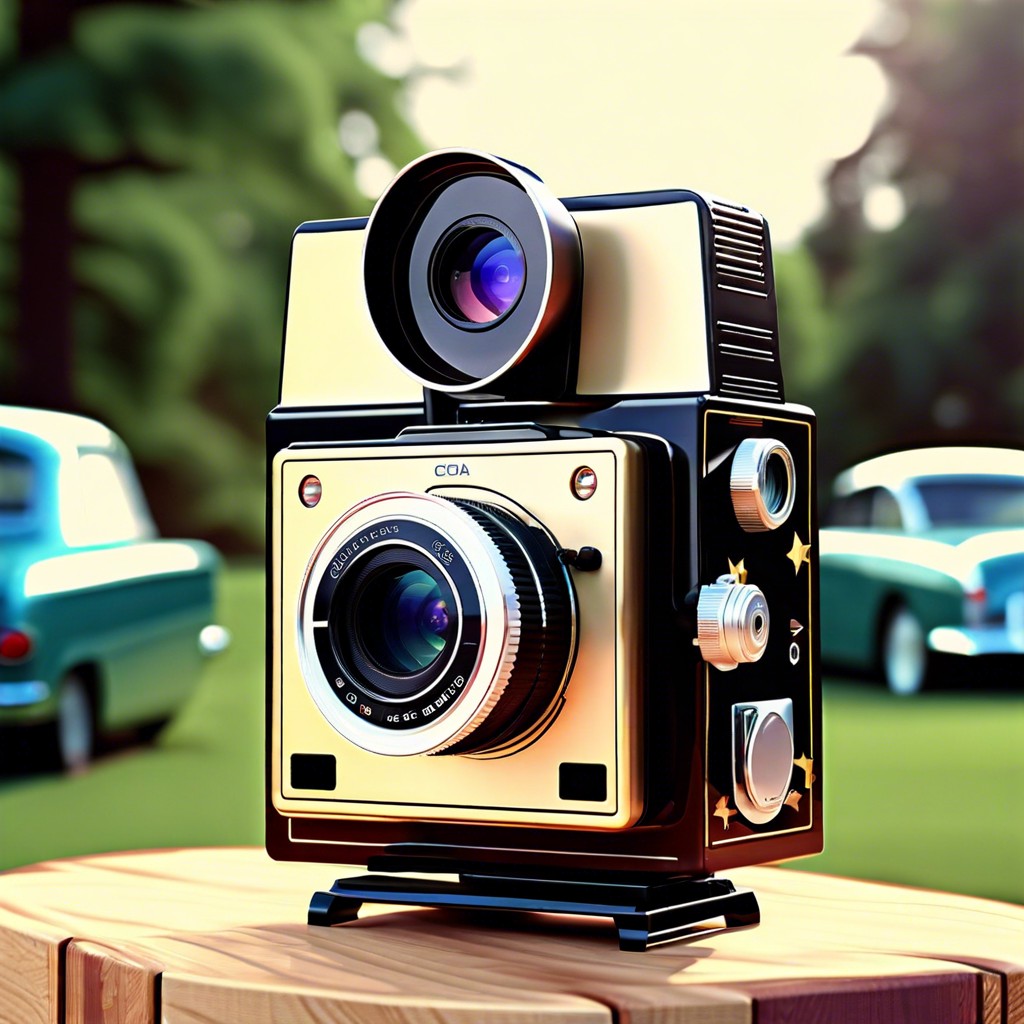 retro video camera that saves digital movies