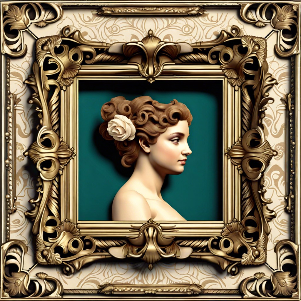 rococo inspired intricate frames