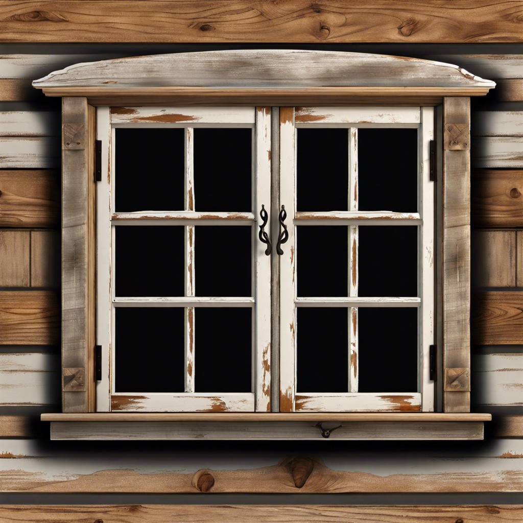 rustic farmhouse window frames