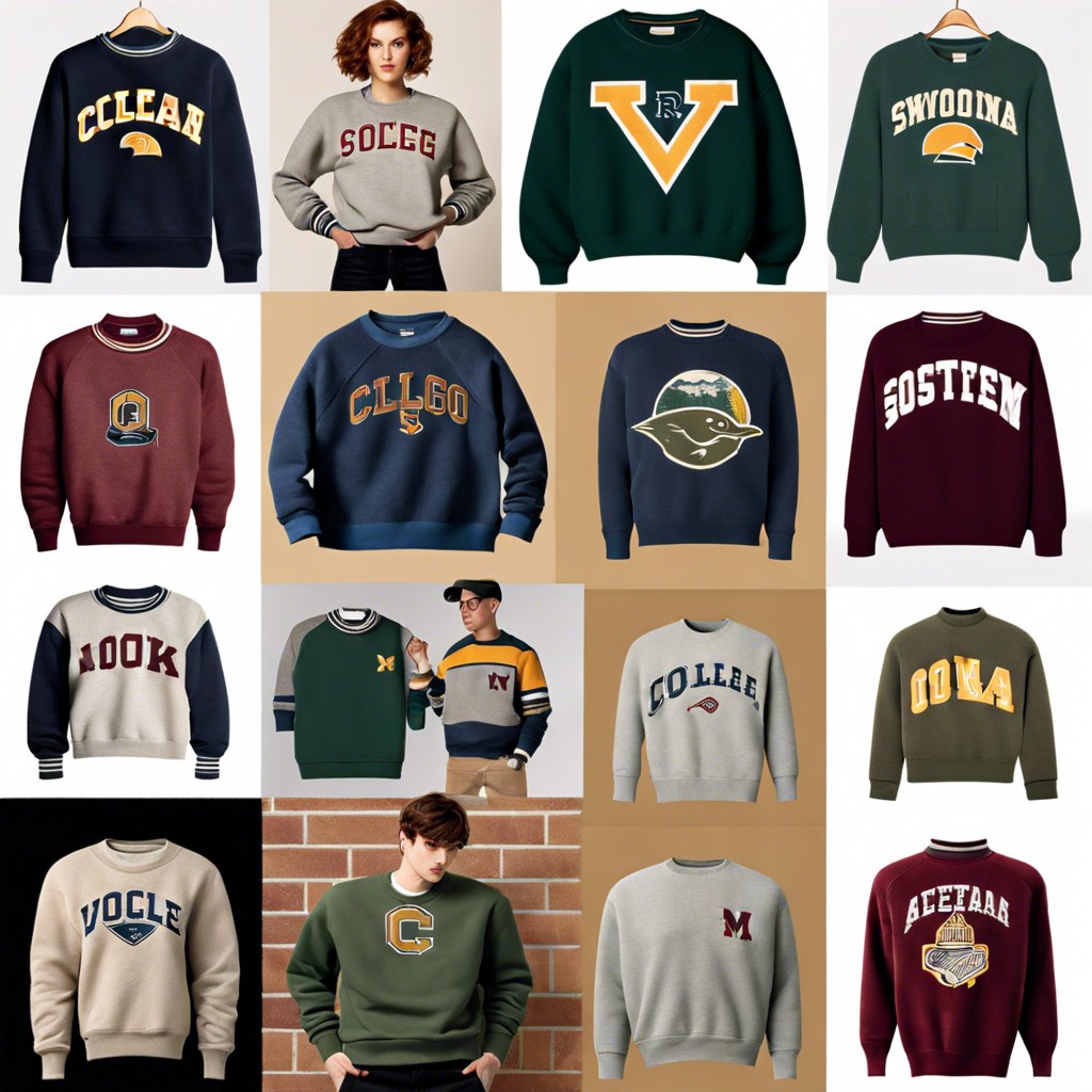 styling vintage college sweatshirts for modern looks
