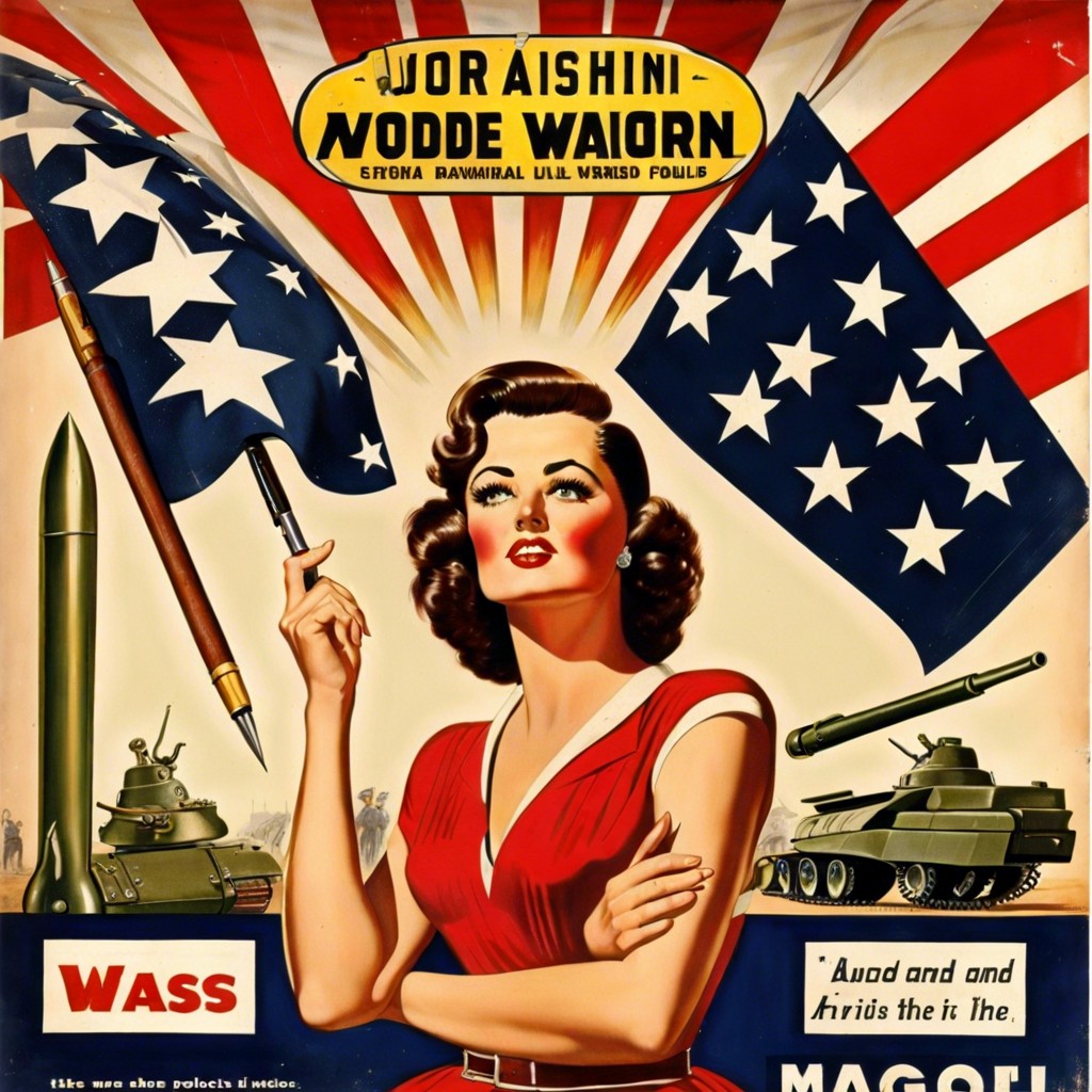 the influence of war and politics on vintage ads