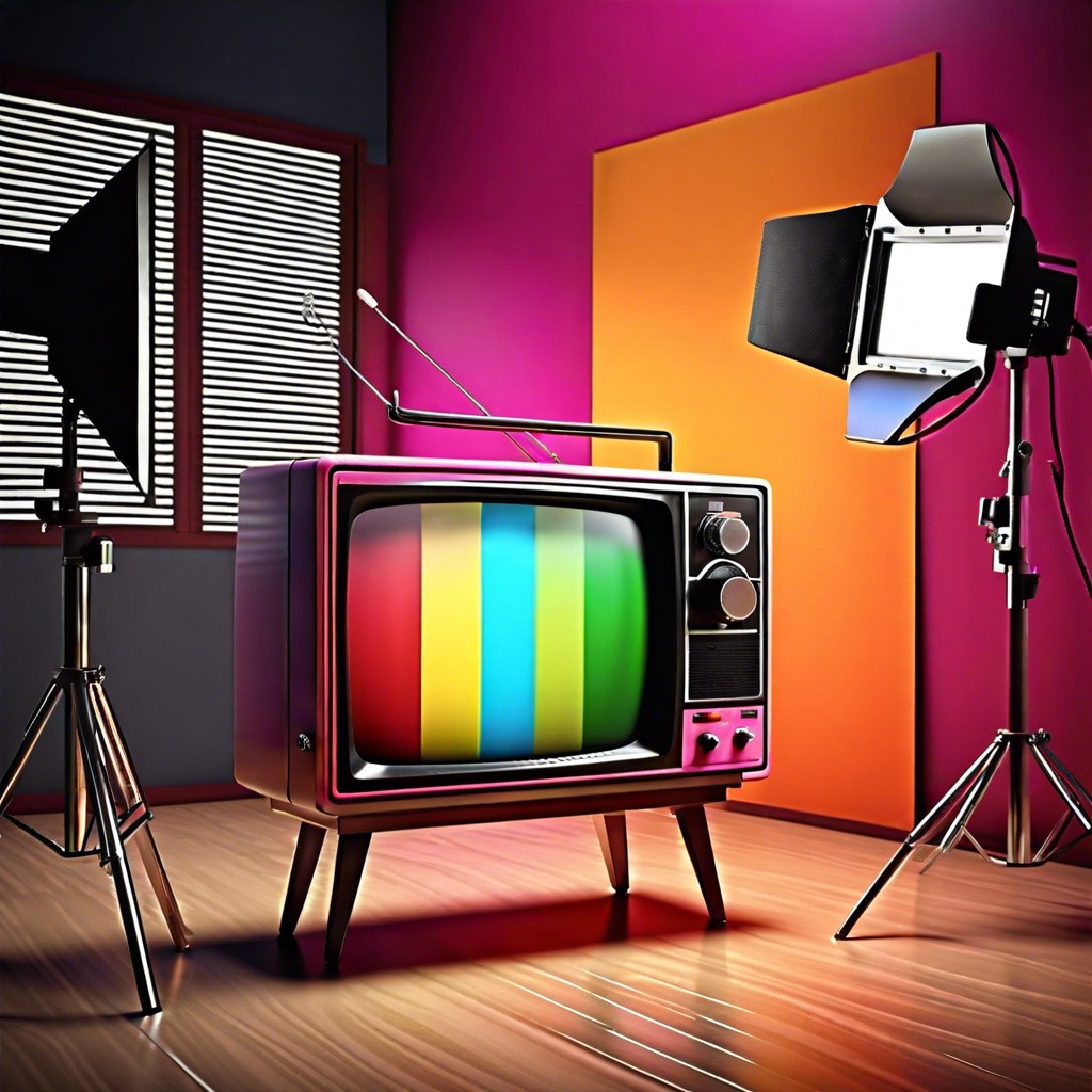 the transition from black and white to color broadcasting