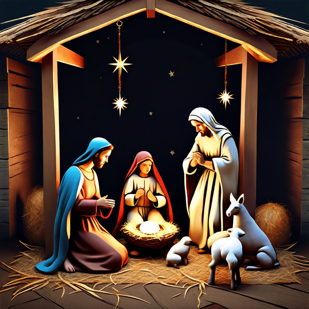 traditional nativity scenes from past centuries