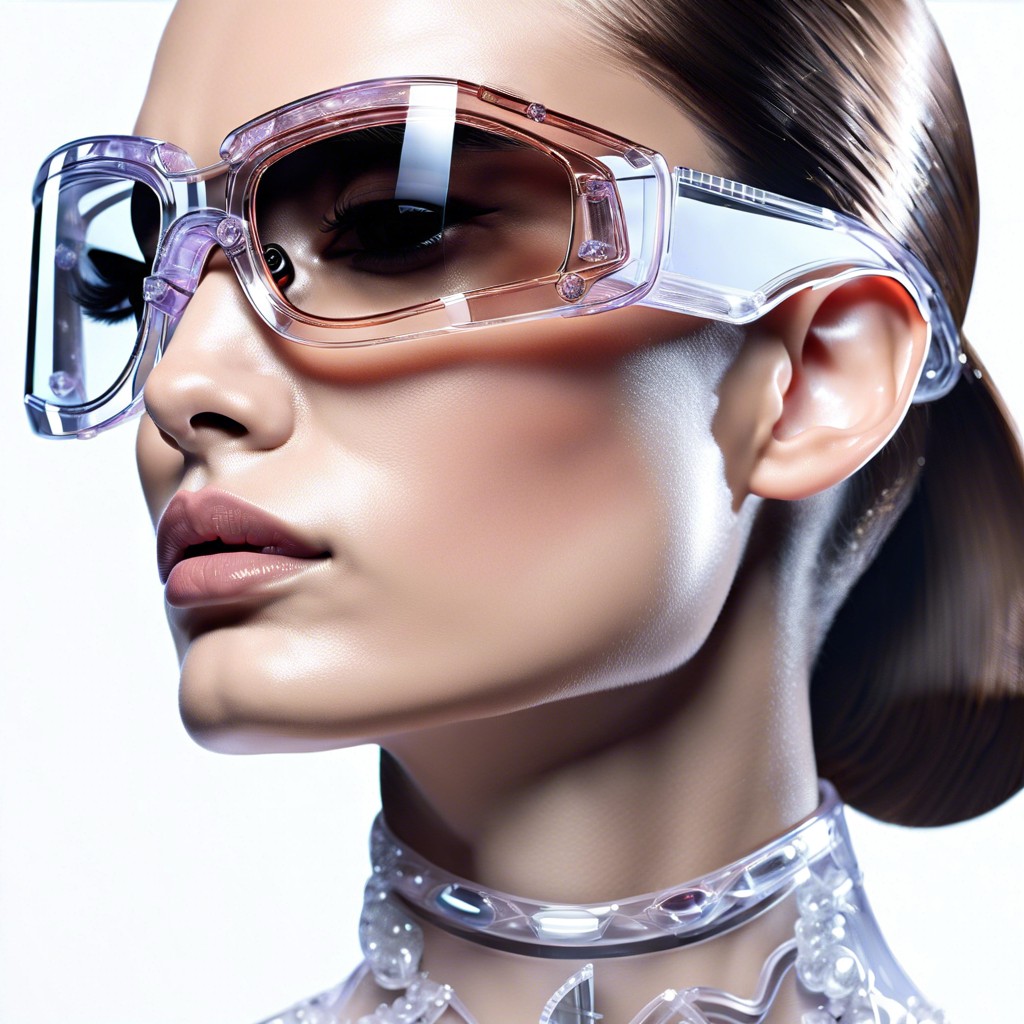 transparent acrylic chanel sunglasses for a futuristic twist