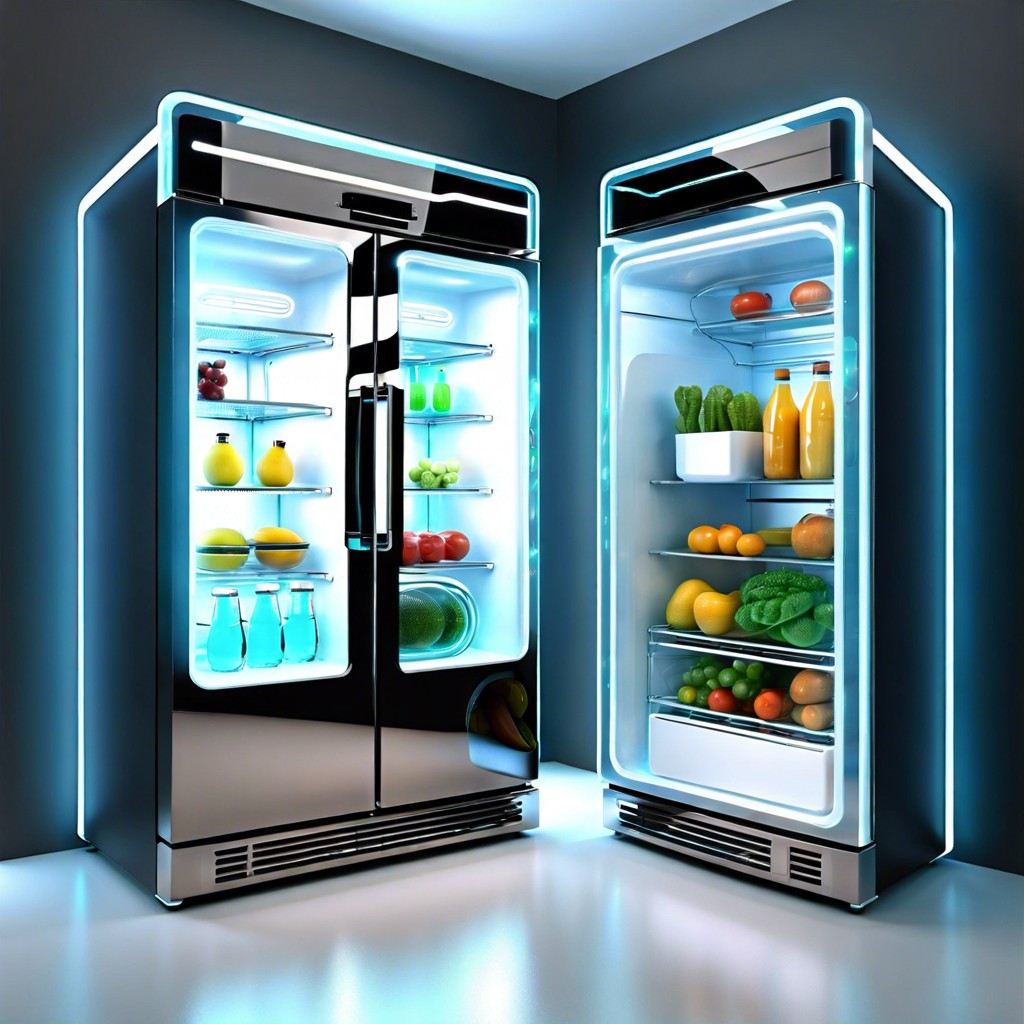 transparent wall fridge