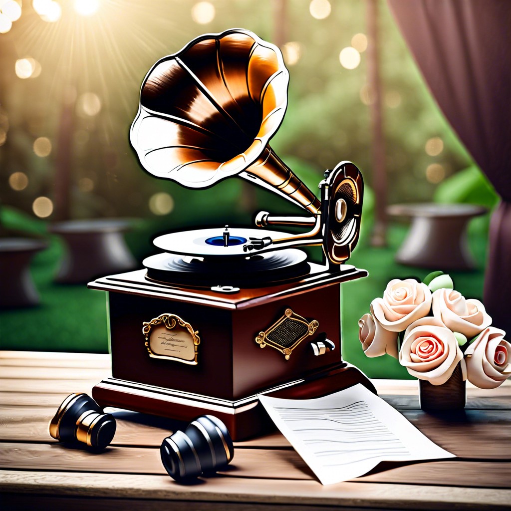 use a gramophone for music