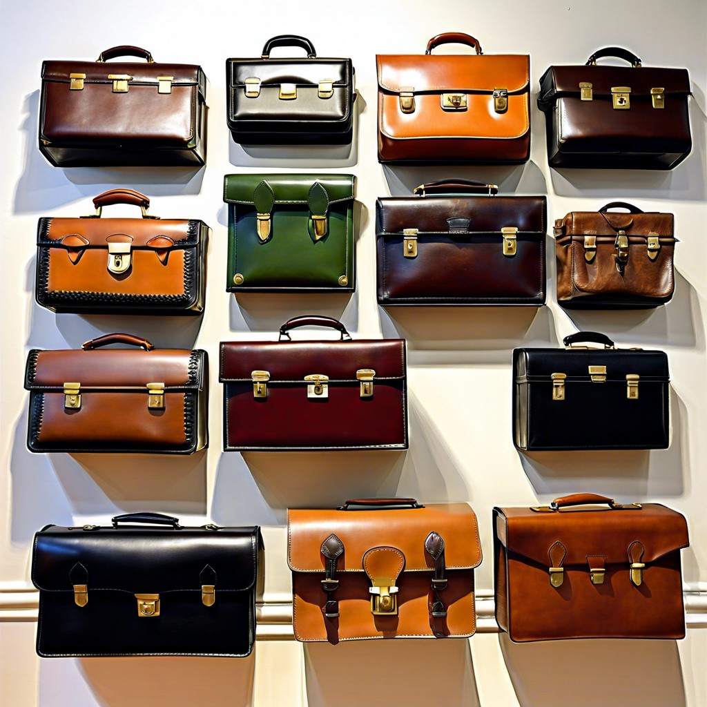 vintage briefcases transformed into wall art