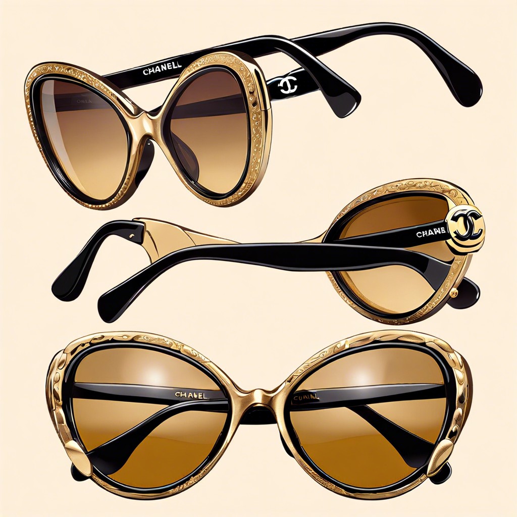 vintage chanel butterfly sunglasses