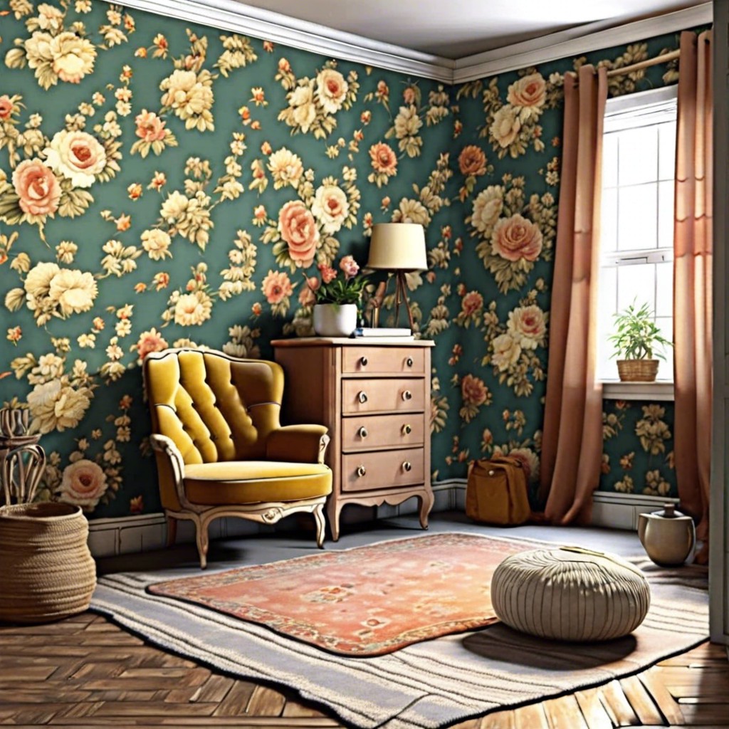 vintage wallpaper in small spaces tips and tricks