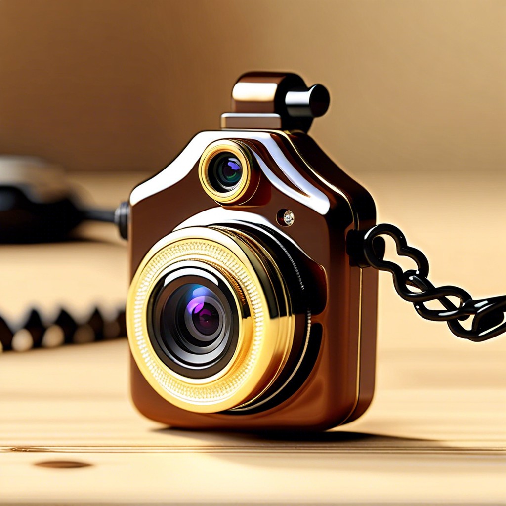 wearable pendant mini camera with vintage design