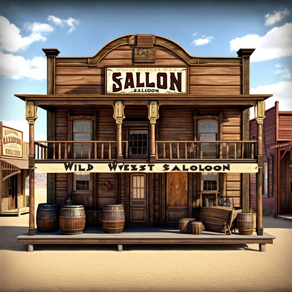 wild west saloon in the late 1800s