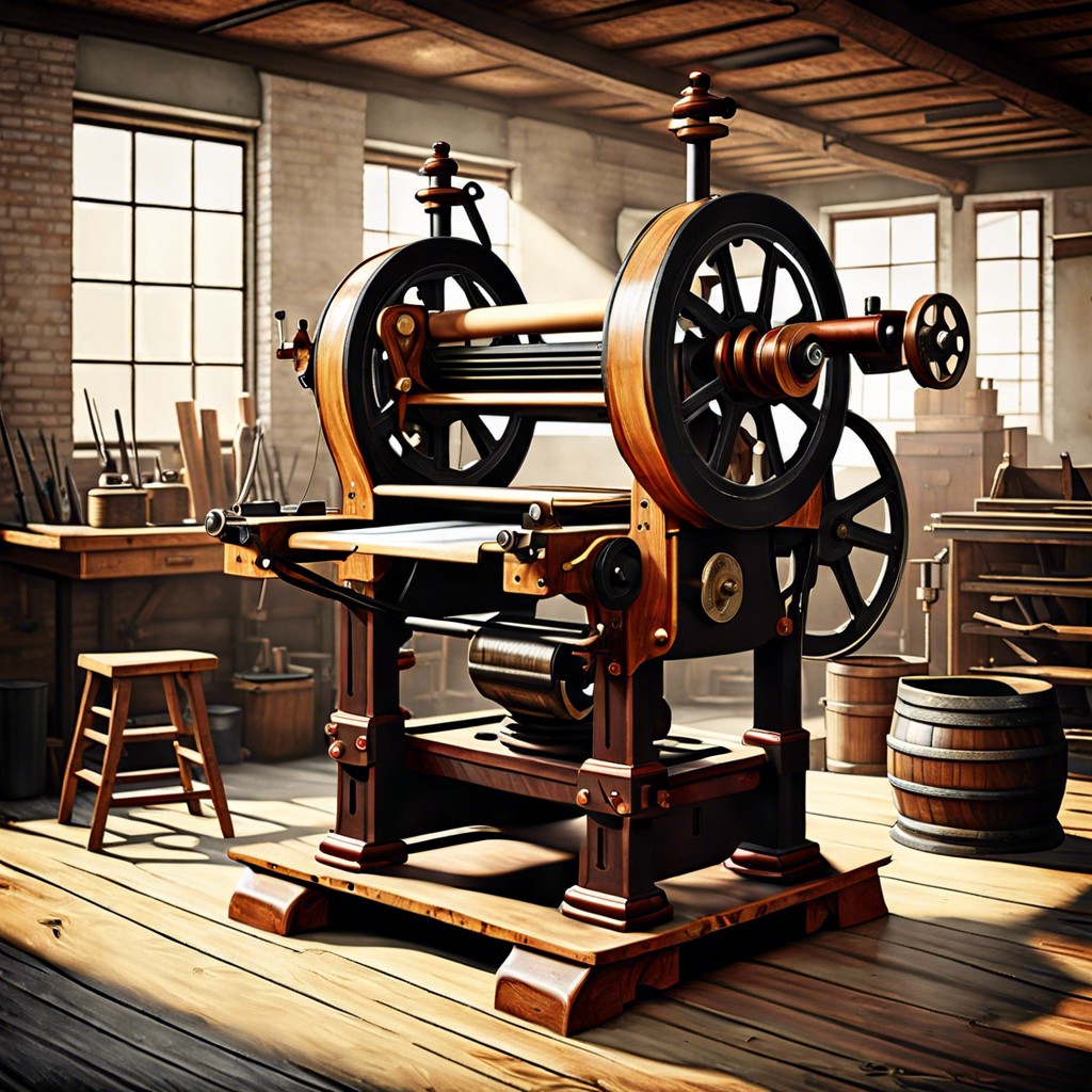 antique printing press restoration service