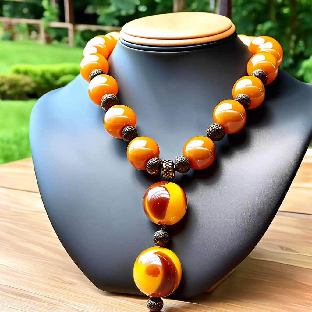 bakelite bead necklace