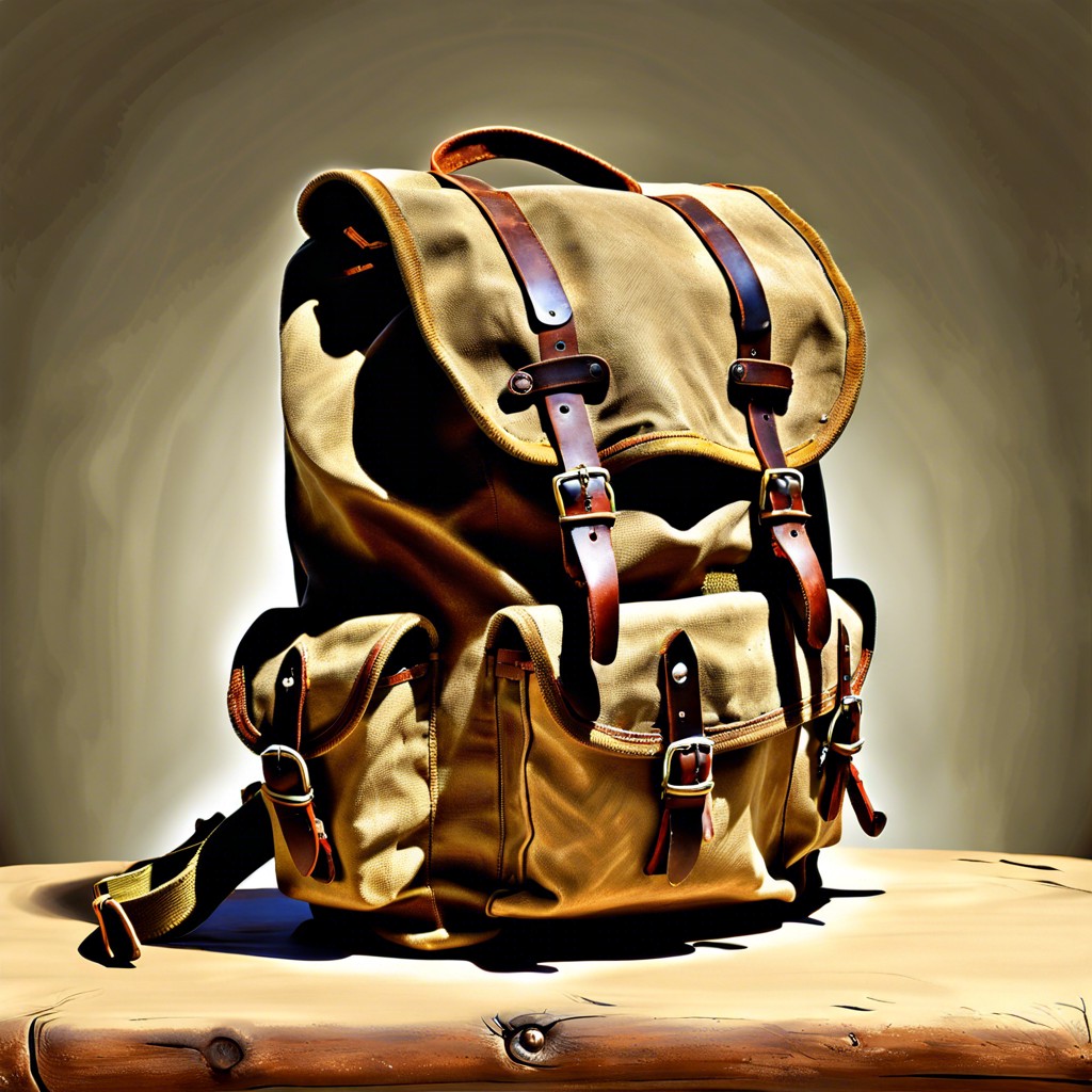 canvas military rucksack