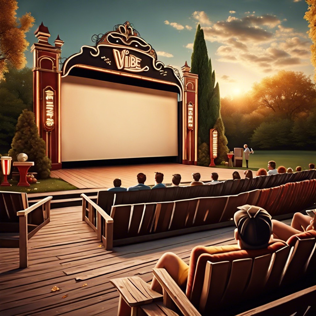 classic film screenings in an outdoor theater