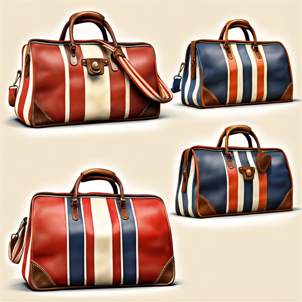 classic striped sailor bag