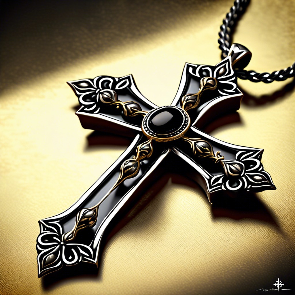 gothic cross pendant