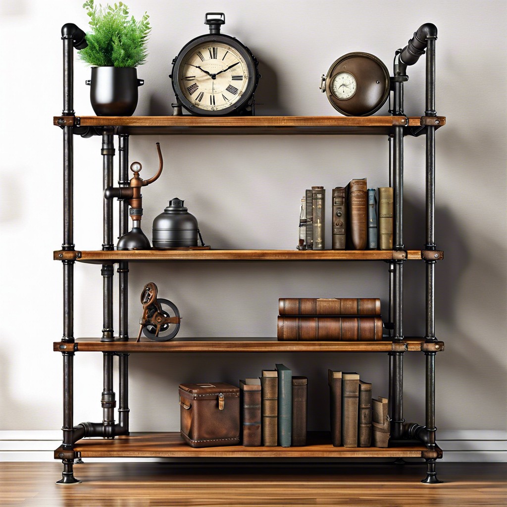 industrial pipe shelves