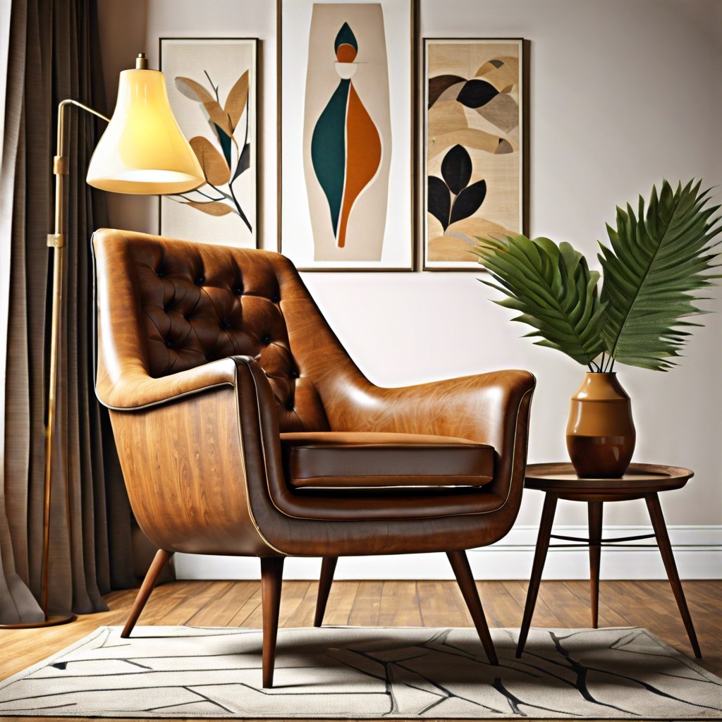 mid century modern armchairs