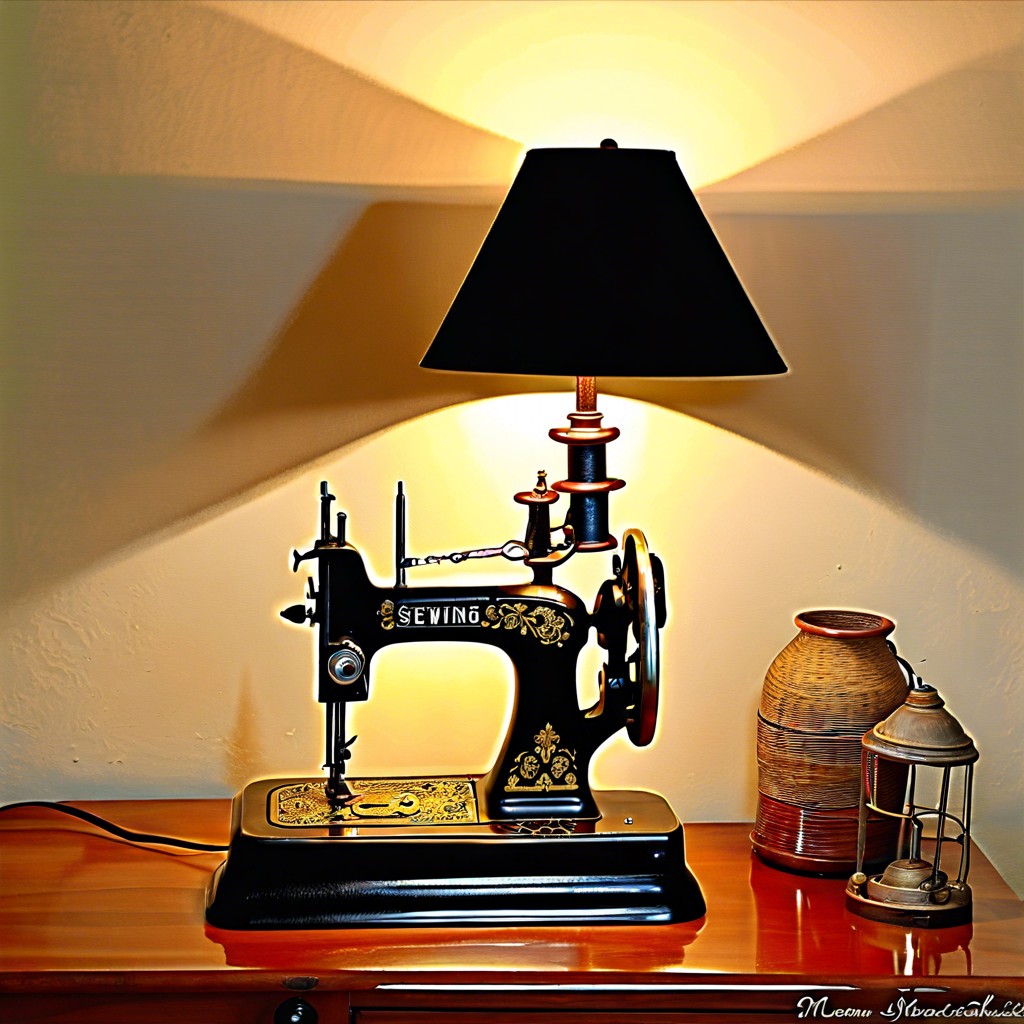 repurposed lamp stand
