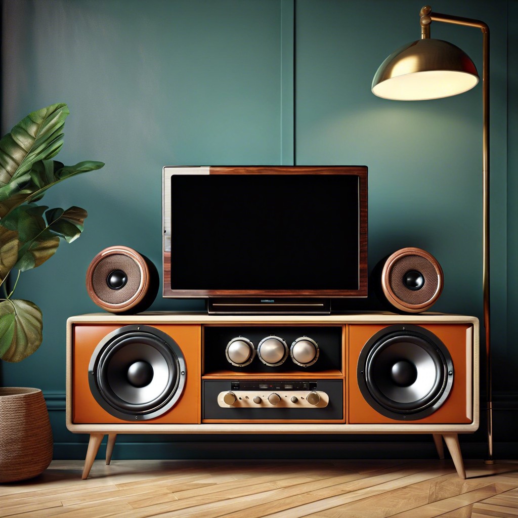 retro tv cabinet speakers