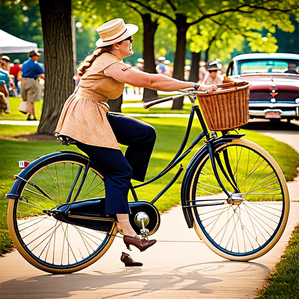 vintage bicycle ride