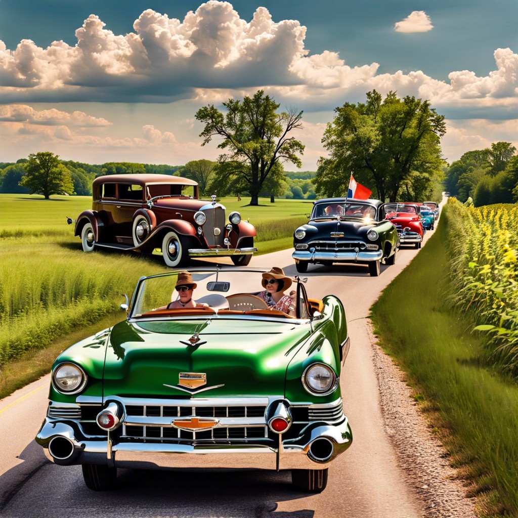 vintage car parade