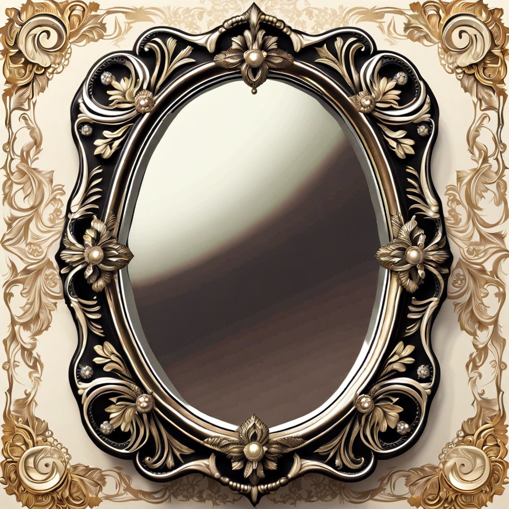 vintage mirrors with ornate frames