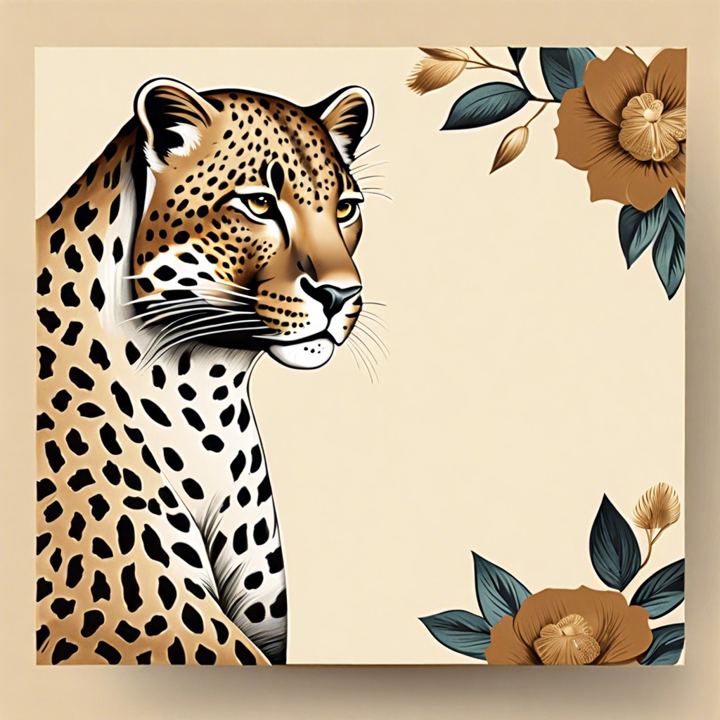 classic leopard print stationery