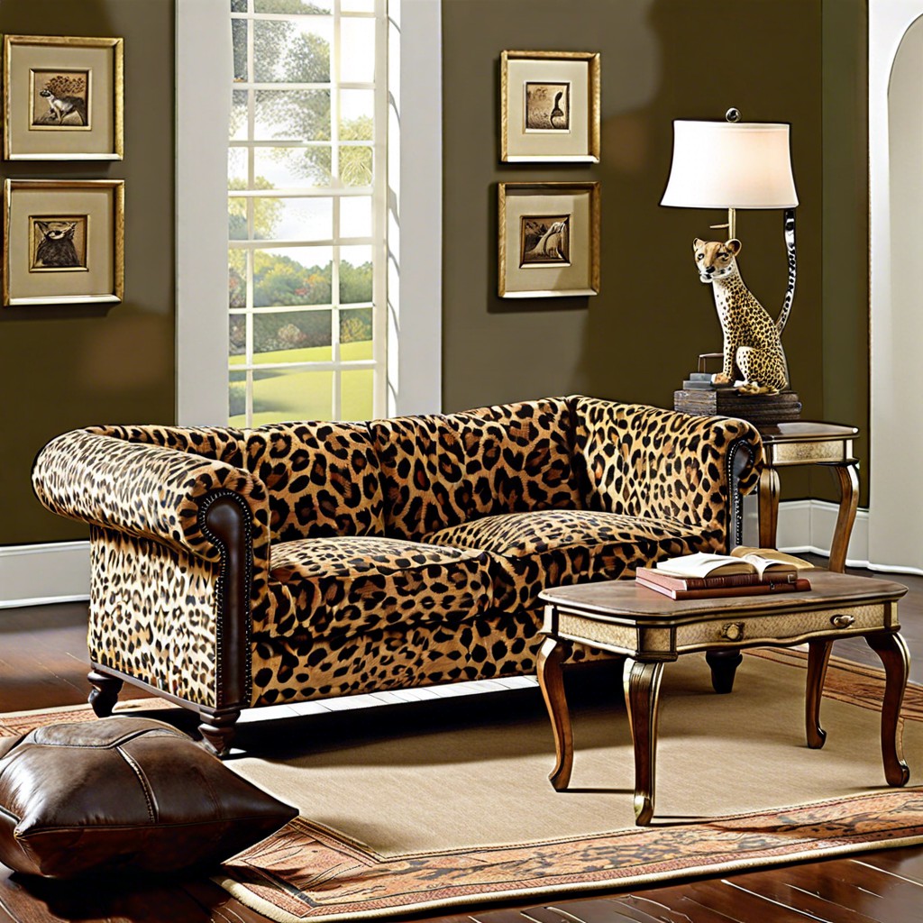 reclaimed leopard print furniture